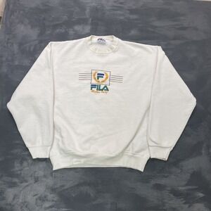 vintage Fila Biella Italia sweatshirt mens xl white 1990s italy